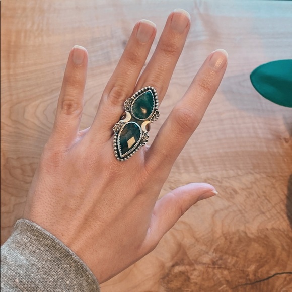 Custom ring artist EmzGemz size 6.5 sterling silver handmade one of a kind ooak - Picture 3 of 5